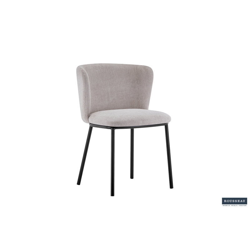 Arthur Upholstered Dining Chair, Dark Grey