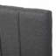 Lit plateforme double tapissier avec lit gigogne simple et 3 tiroirs, tissu en lin, gris
