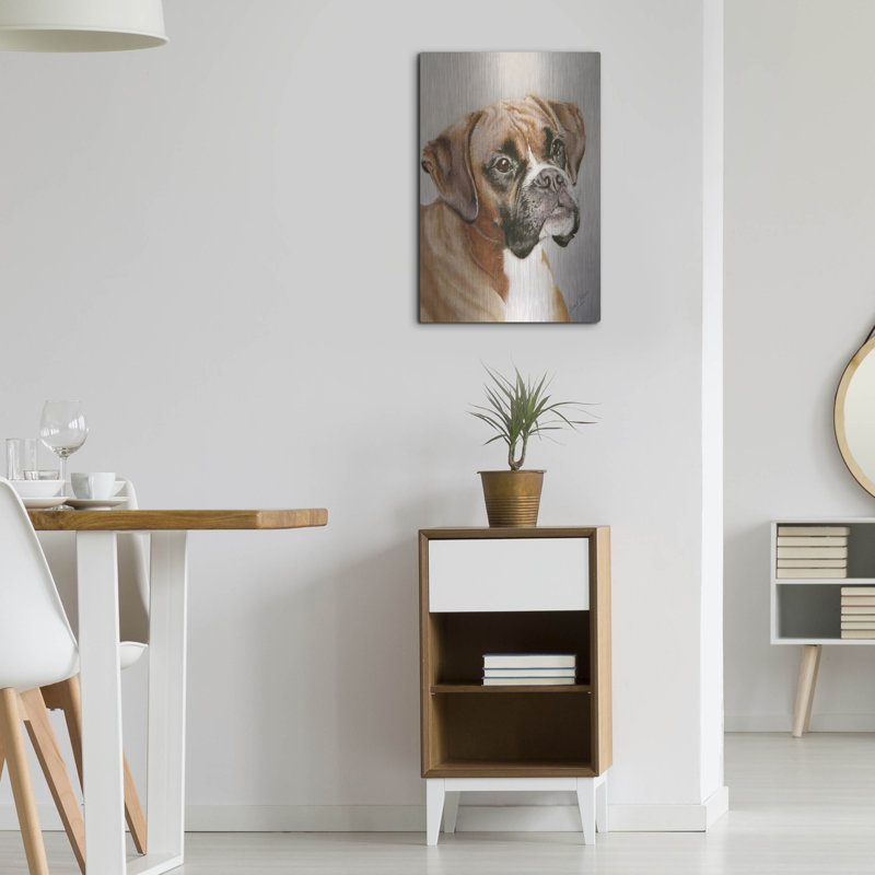 «Boxer» par Janet Pidoux, H 24 po x l 16 po
