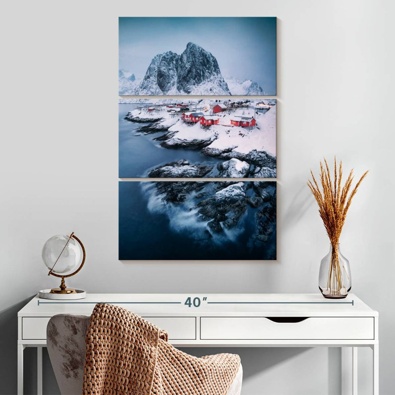 Alvord Fishermen Huts In Hamnoy, 32" H x 20" W