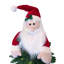 Sapin de Noël Fraser Hill Farm de 90 cm (3 pi) pré-illuminé avec décoration du Père Noël et DEL blanc chaud
