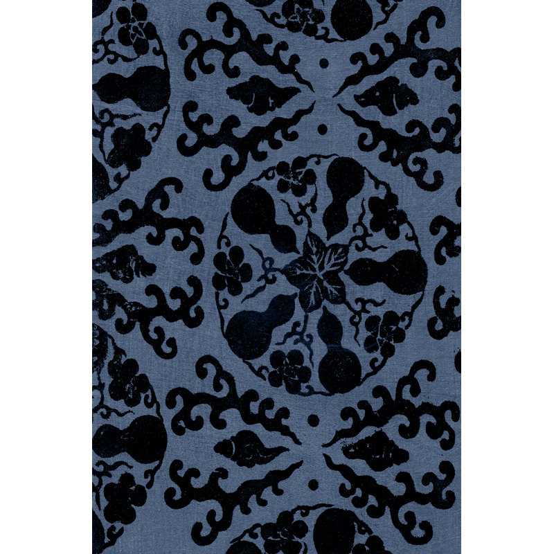 Japanese Patterns VI by Baxter Mill Archive - Painting Print, 122cm H x 81cm W, Black Floater Framed