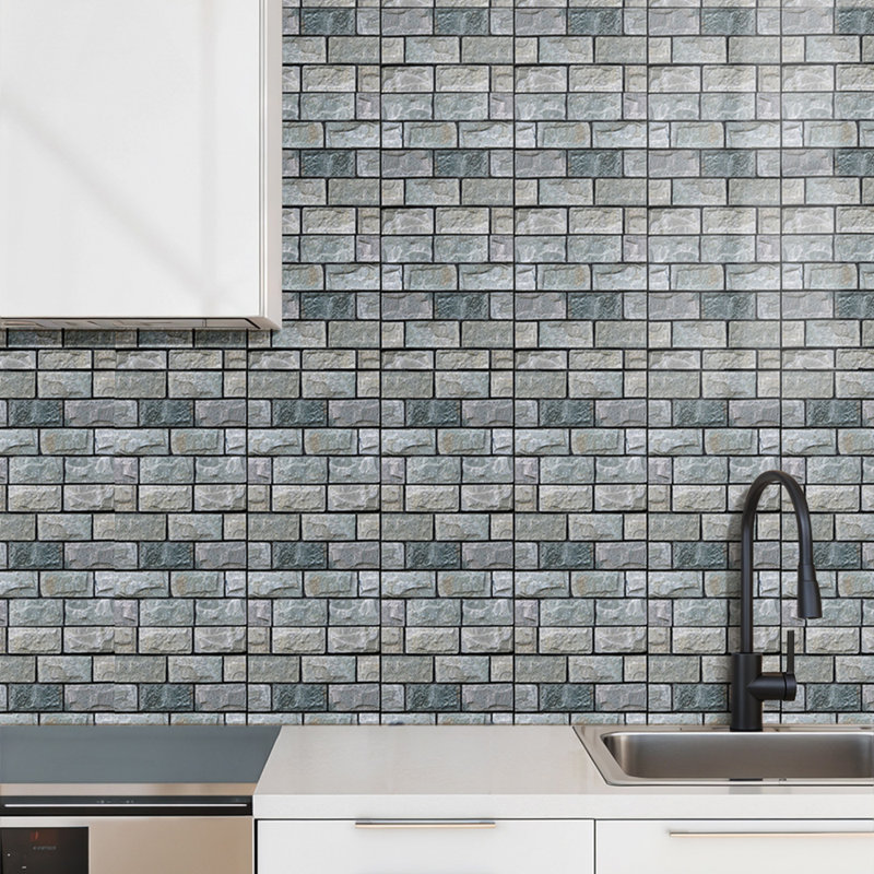 Wallpaper Tile, 30cm L x 30cm W, Grey