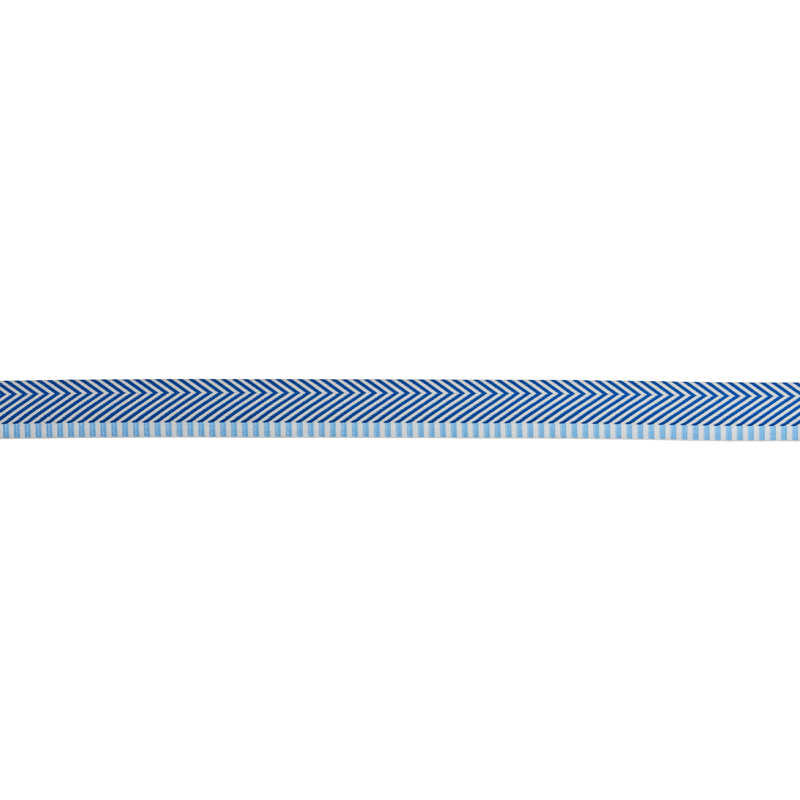 Chevron Twill Tape, Blue