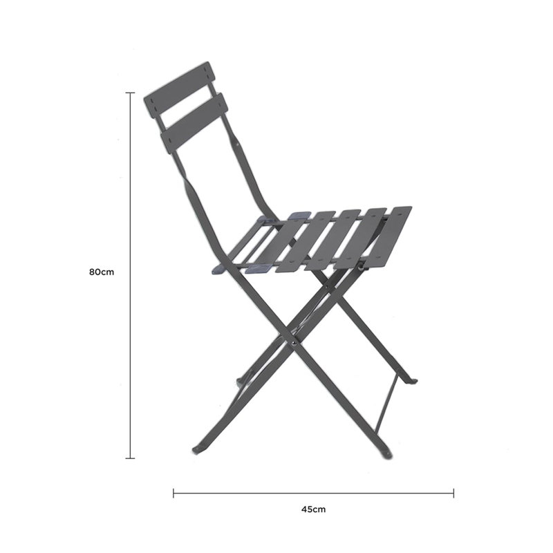Round 3 - Piece 2 - Person 60Cm L Outdoor Table Set