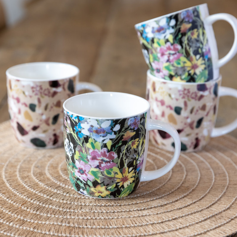 Terrazzo 4 Piece Mug Set