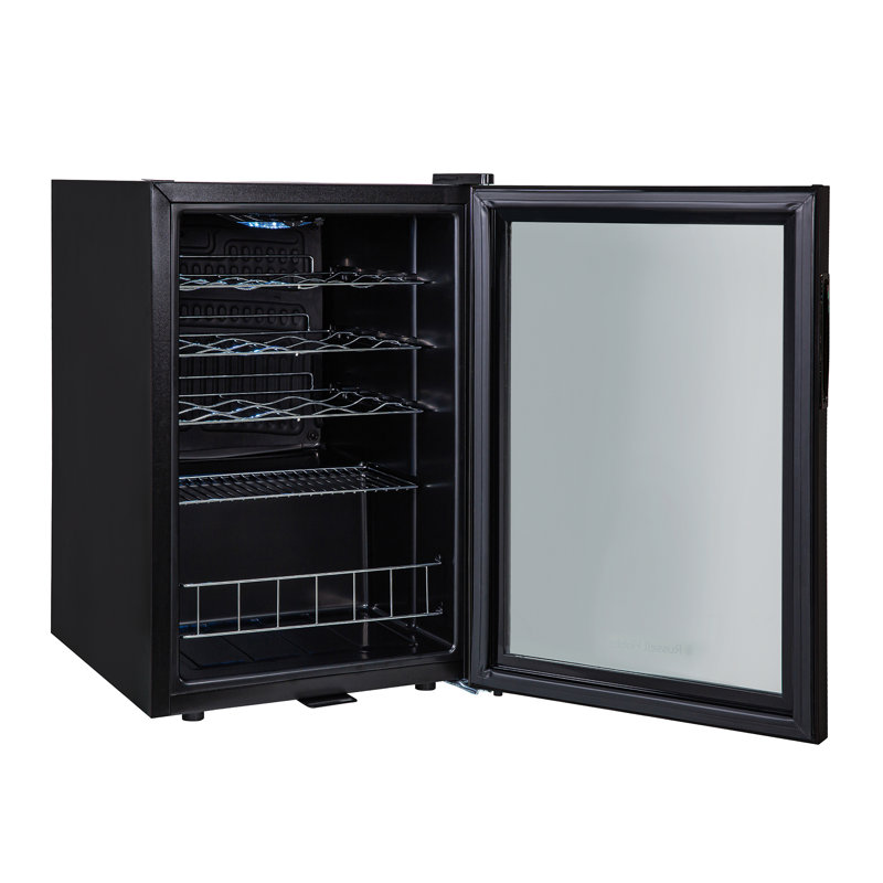 Russell Hobbs RHGWC4SS-LCK 20 Bottle Lockable Wine Cooler in Stainless Steel, Black