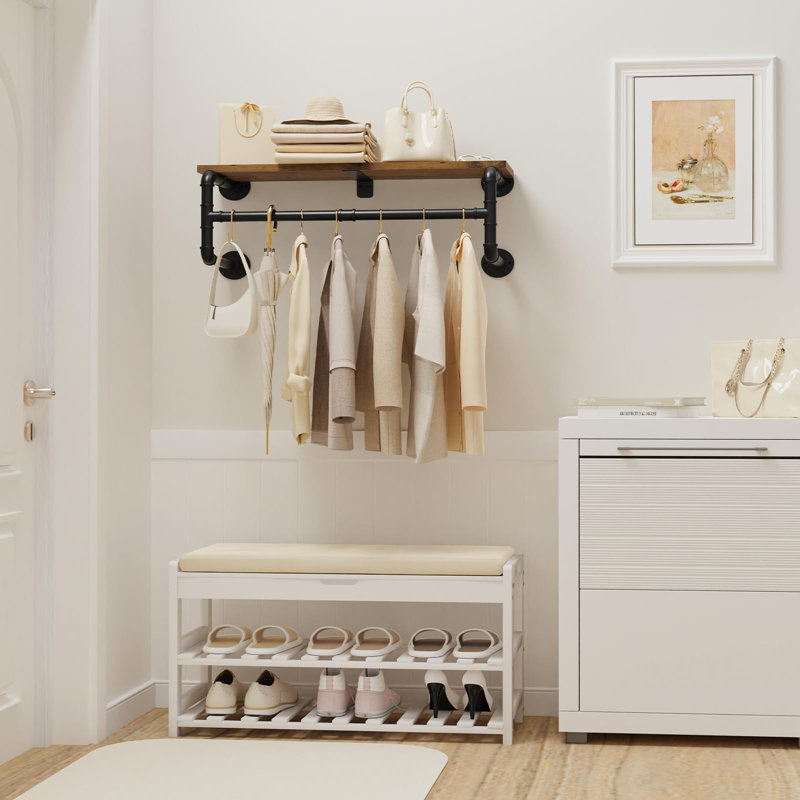 65cm Wall Mounted Clothes Rack