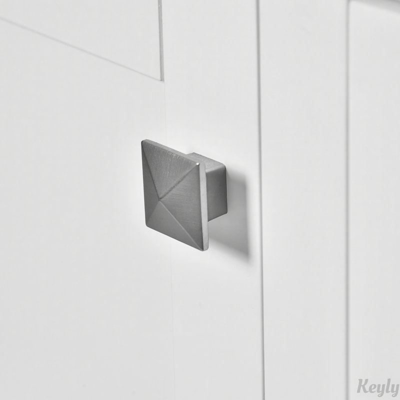 Meuble-lavabo 36 po avec cadre en pin massif, Blanc