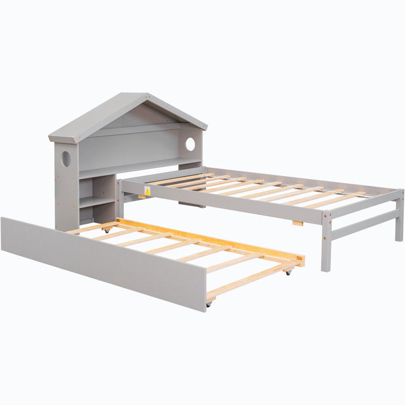 Lit plateforme 44,63 po Gotmar, gris