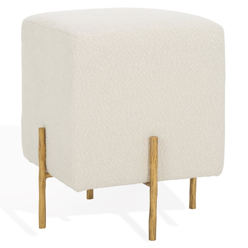 Jessa Square Standard Ottoman, Brass