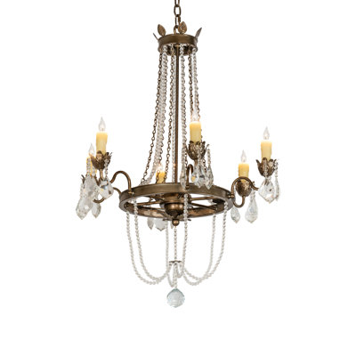 Dilek 6 - Light Steel Dimmable Chandelier