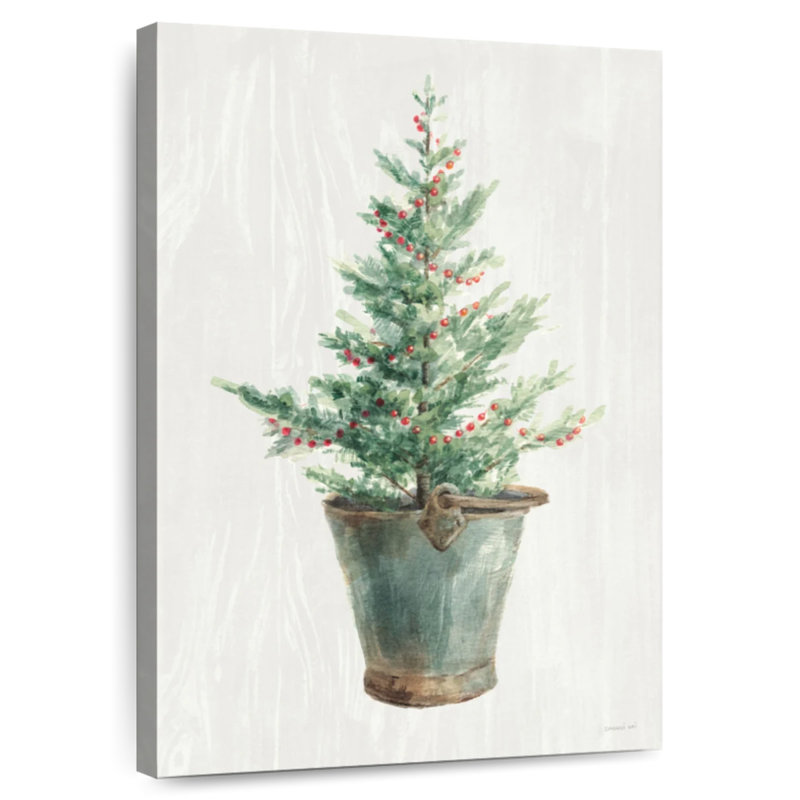 Lelend White And Bright Christmas Tree I, 48" H x 32" W