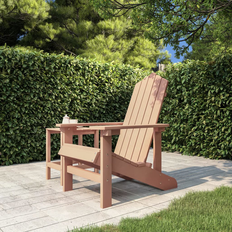 Lunado Outdoor Adirondack Chair, Brown