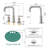 Widespread Double Handle Bathroom Faucet with Pop Up Drain-115745062