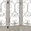 Paravent 68 "à trois panneaux pliables en métal et bois beige-1313011638