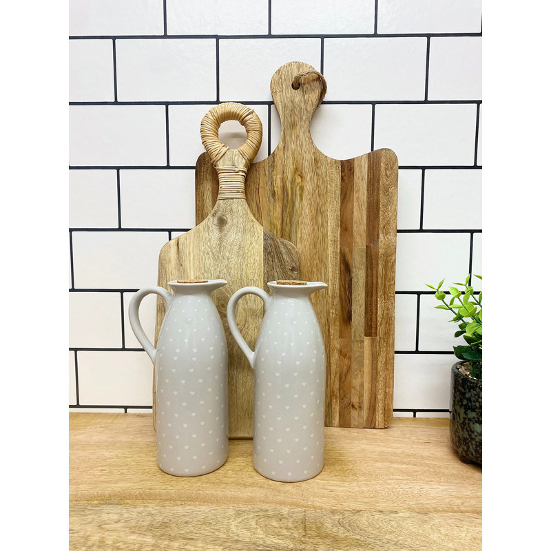 Ceramic Oil & Vinegar Cruet Set