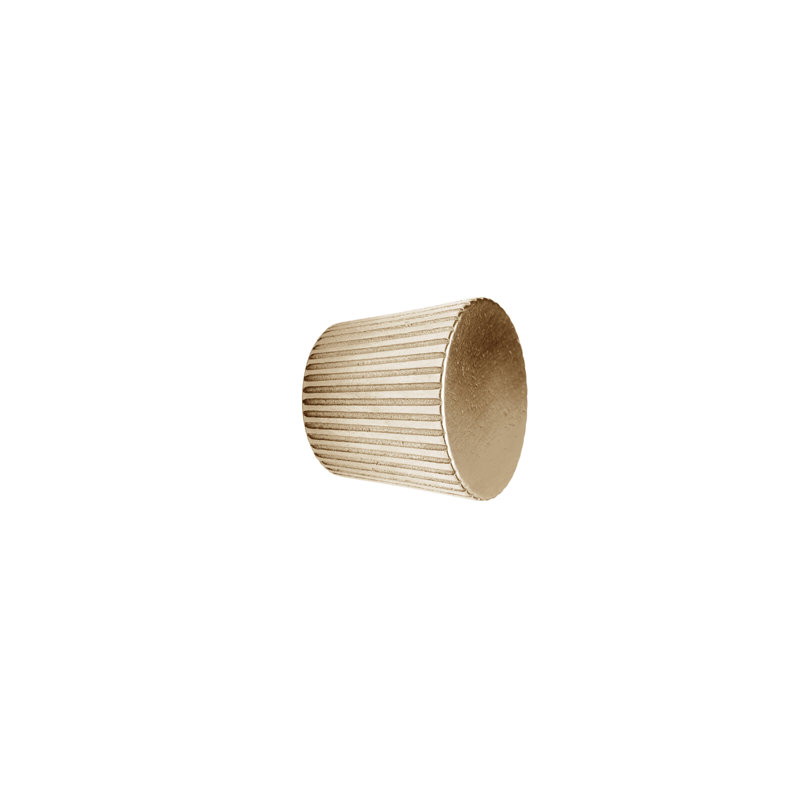 Flute Bronze Conical Knob, Silicon Bronze Brushed