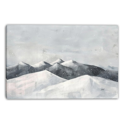 «Winter Peaks», art mural sur toile tendue