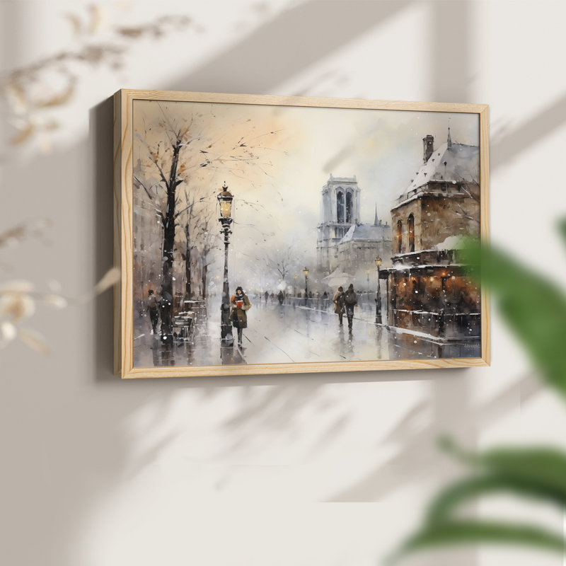 «Chirstmas Art» - CECXVII - Reproduction encadrée - Restickable, Naturel, H 11 po x l 14 po