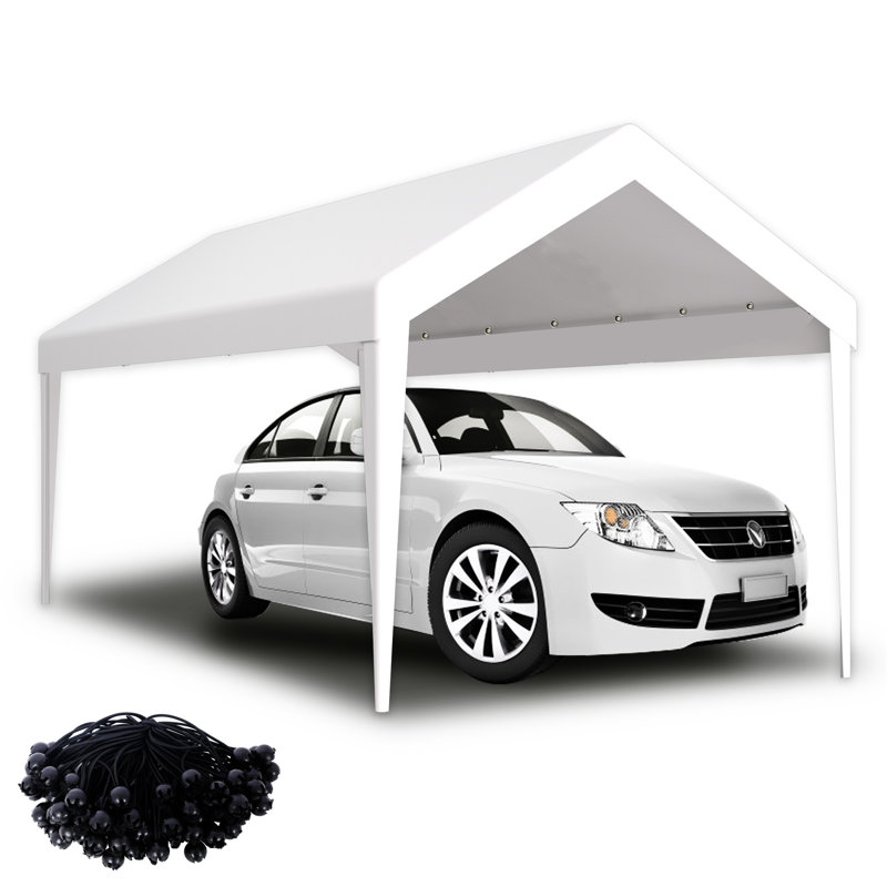 Abri de 12 x 20 pi pour abri de garage protégé - 76 boucles élastiques pour abri blanc imperméable