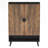 29.6 Inches  Rustic Brown Wooden Shoe Cabinet with Doors-1689992433