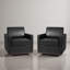 Fauteuil rembourré pivotant-1414379552