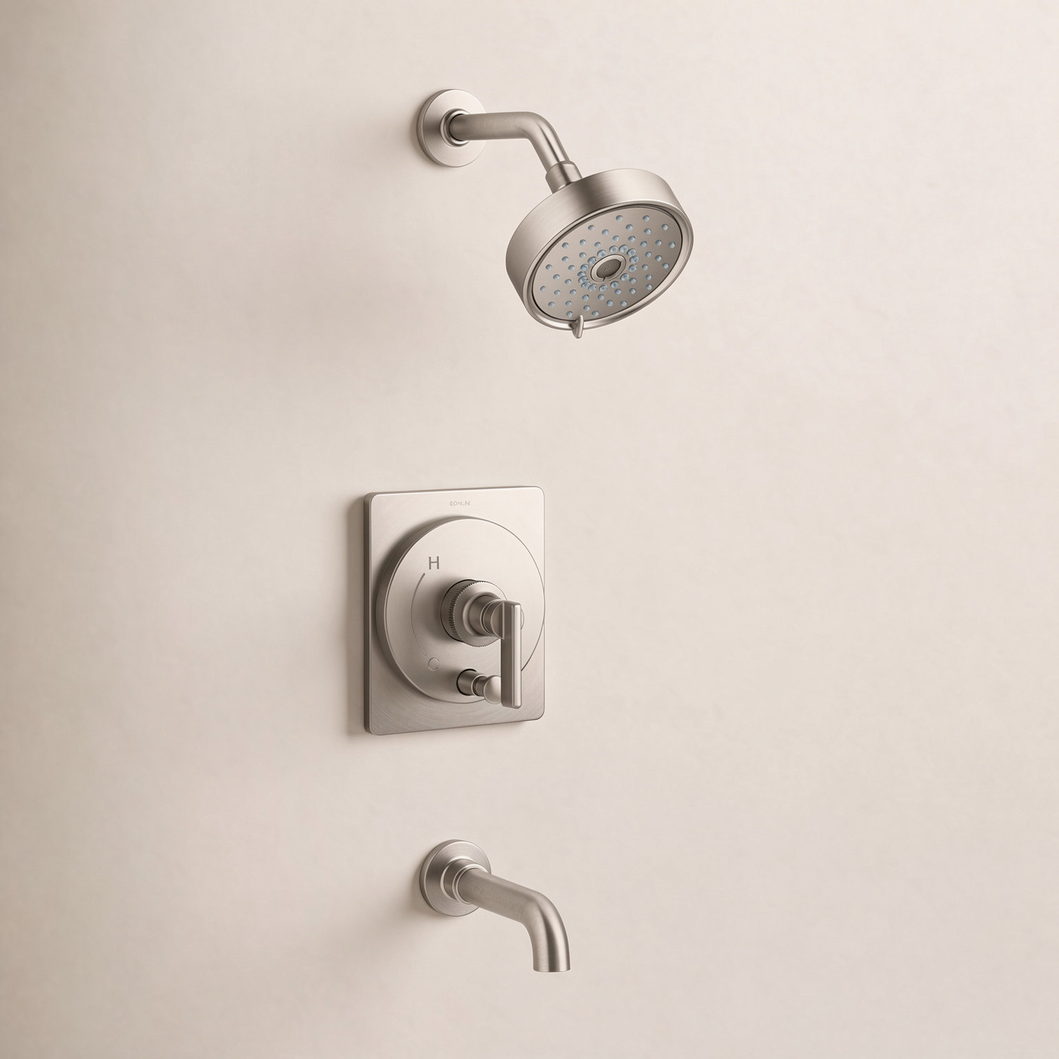 Castia 1.75 GPM Rite-Temp Tub and Shower Trim, Brushed Nickel