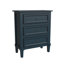 Blue Nightstand with Three Drawers, Fully Assembled-987399244