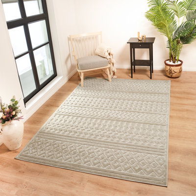 Takila In- & Outdoor Scandi Modern Beige Area Rug