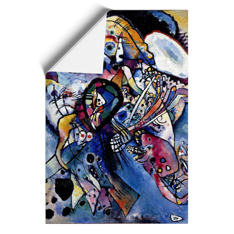 Two Ovals by Wassily Kandinsky - No Frame Painting, 30cm H x 21cm W x 0.1cm D