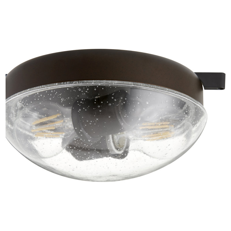 2 - Light Bowl Ceiling Fan Light Kit, Oiled Bronze