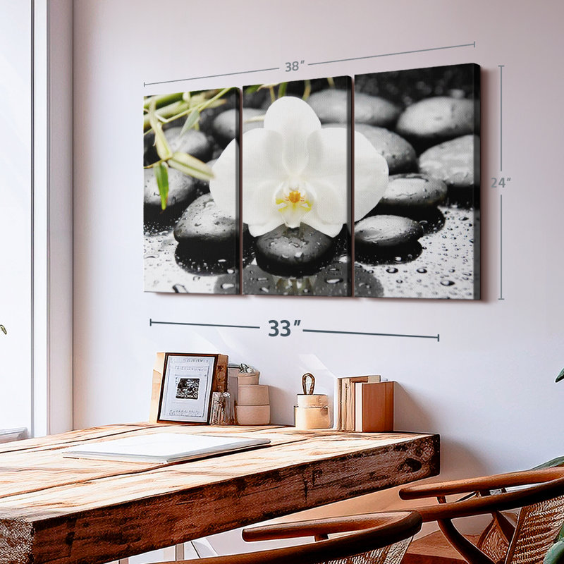 " White Orchid ", 24" H x 38" W