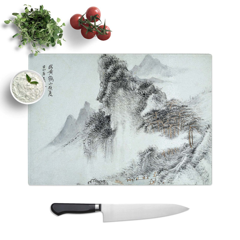 Glass Landscape Vol.1 by Yun Shouping Chopping Board, 39 cm W x 28.5 cm L