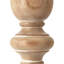 Ensemble de 5 bougeoirs en bois - brun