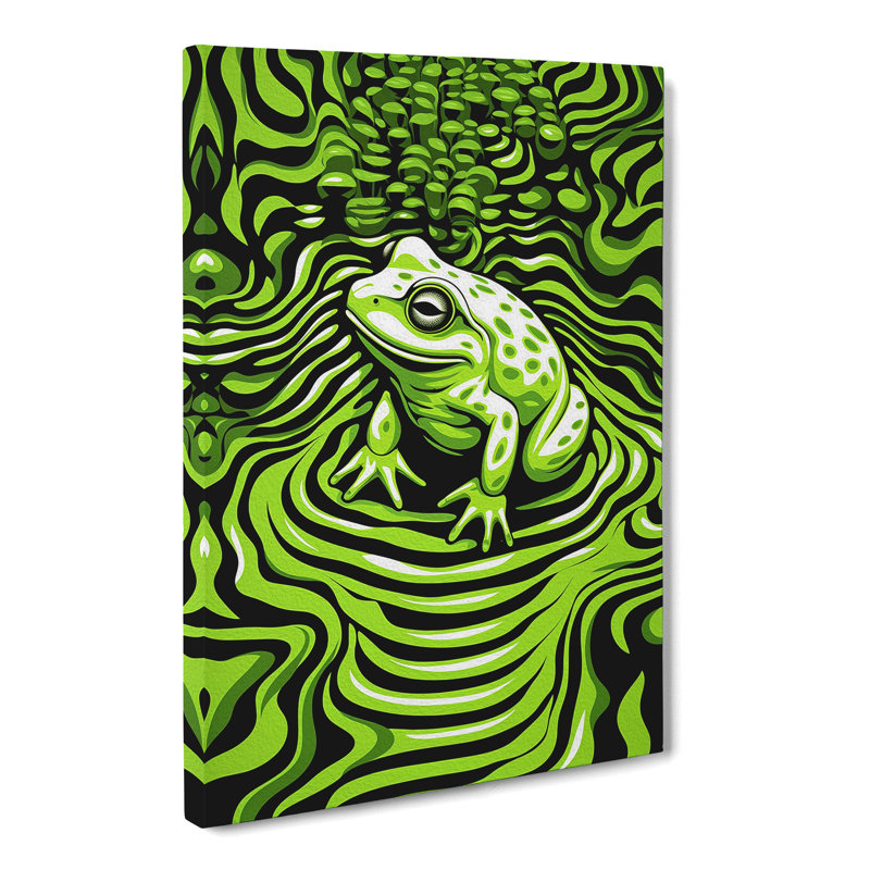 Frog - Wrapped Canvas, 50cm H x 35cm W x 3cm D