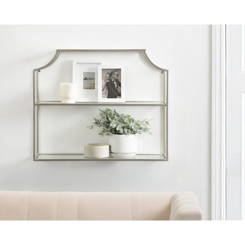 Tablette décorative en métal 4 pièces Turgut, Argent argent