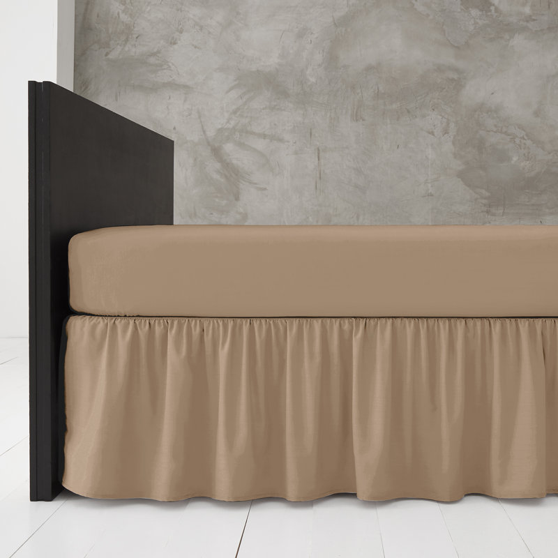 Pleated Bed Skirt, Lemon, King (5')