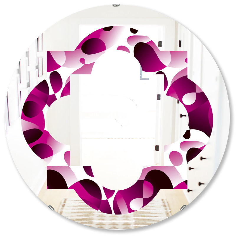 Miroir mural éclectique Quatrefoil, H 31,5 po x l po