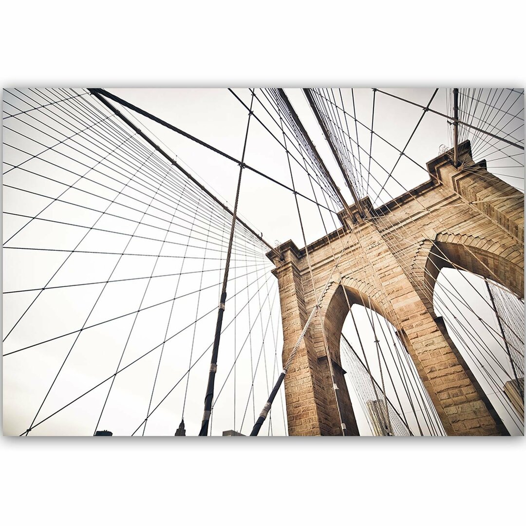 Leinwandbild Design der Brooklyn Bridge