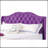 Transitional Purple Upholstered Full Bed