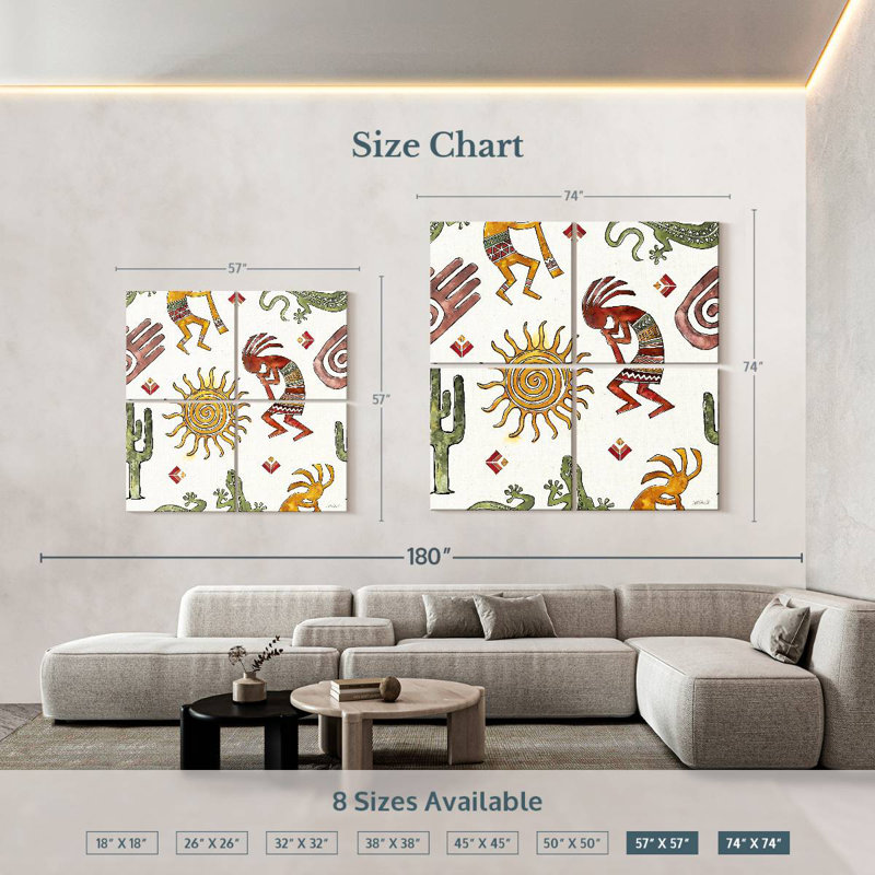 Lelar Southwest Flair Pattern I, 74" H x 74" W