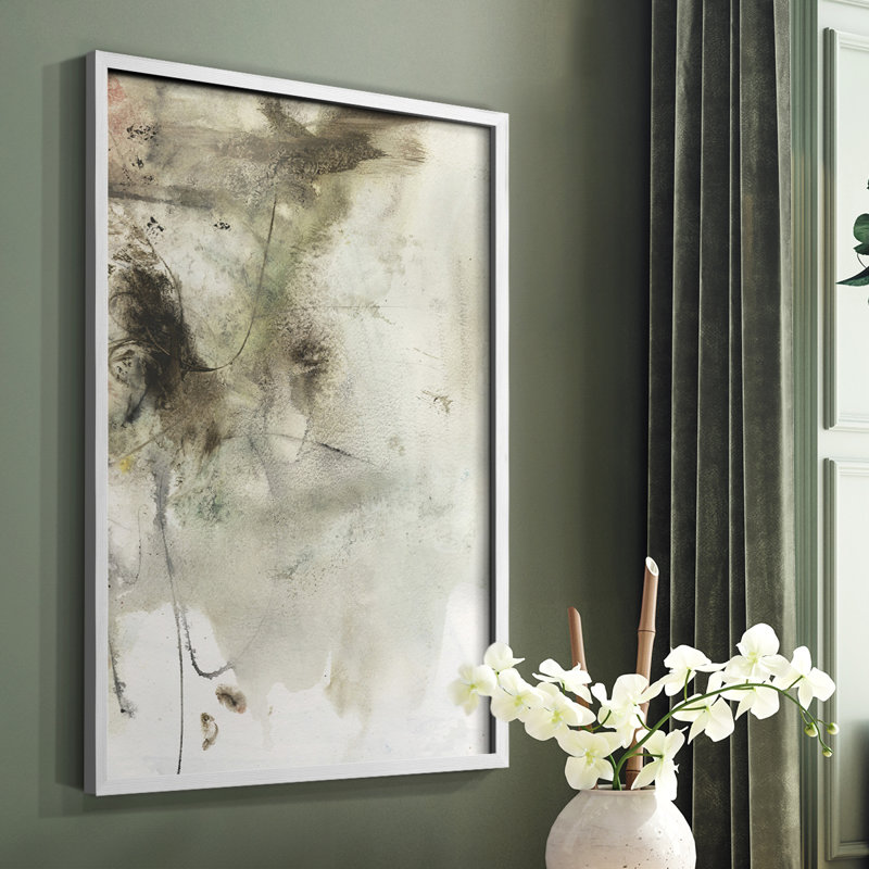 «Soft Inspiration IV», reproduction encadrée - bois massif, Blanc, H 28 po x l 22 po