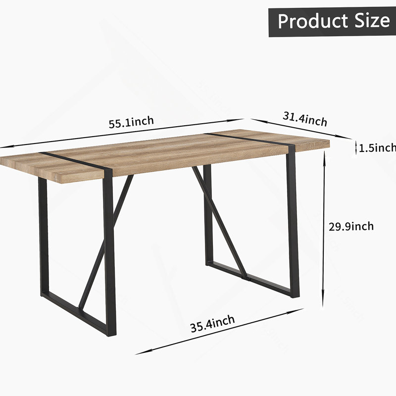 Table de salle à manger 55 po, Bois