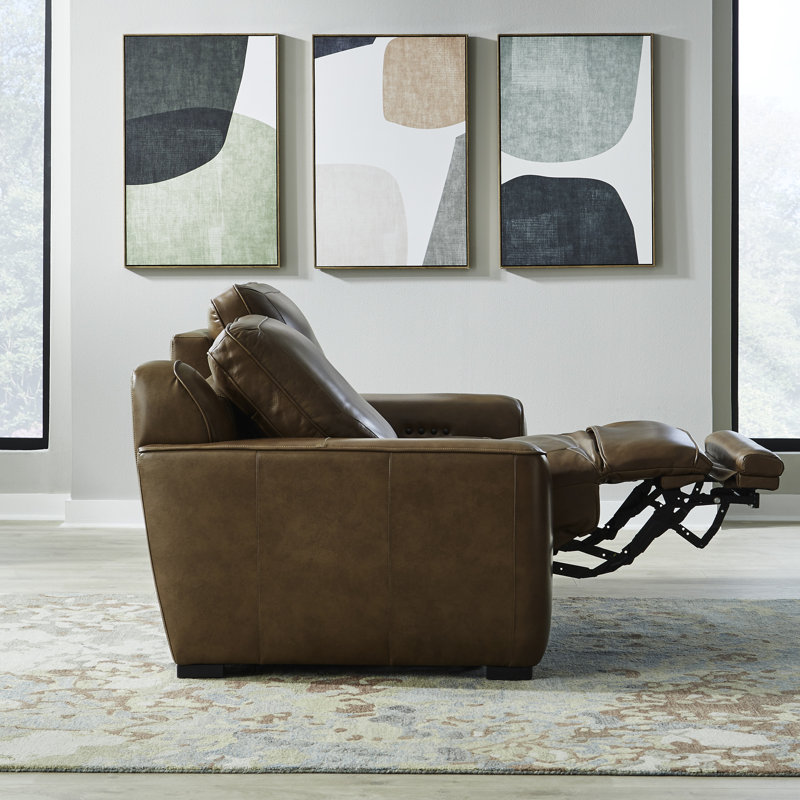 Kersh 2 Piece Zero Wall Reclining Loveseat, Brown