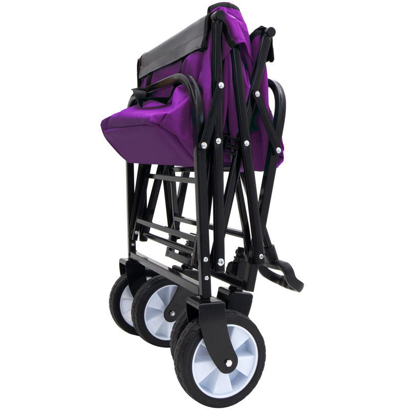 Chariot pliable avec chariot à sangles Minimeetall, Mauve