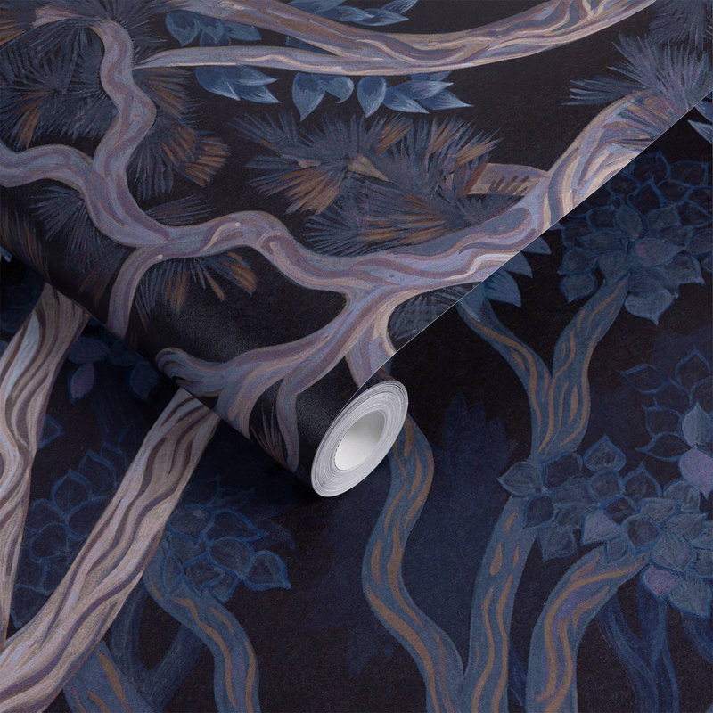 OVERSTORY Wallpaper - Midnight 9'10" - full height wallpaper
