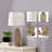 27” Natural Rattan Table Lamps Set of 2