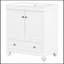 Meuble-lavabo sur pied simple avec plateau 30 po Sreyas