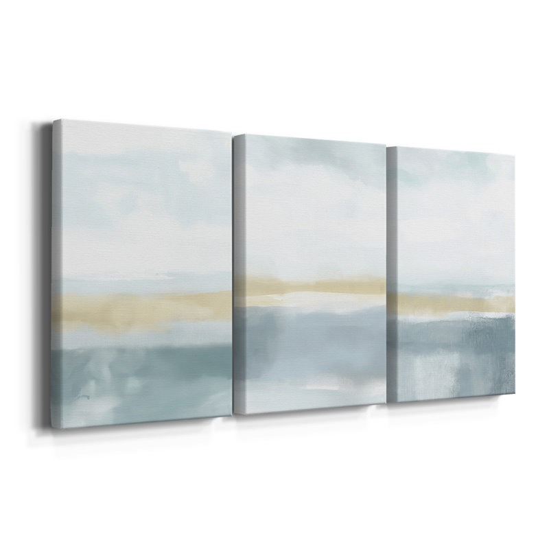 Série ABSTRACT DCCCLIX - Toile tendue sur mesure - 3 pièces, H 12 po x l 24 po